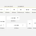 一般的な名刺のサイズと規格、様々な世界の名刺サイズのサムネイル